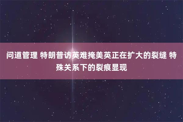 问道管理 特朗普访英难掩美英正在扩大的裂缝 特殊关系下的裂痕显现