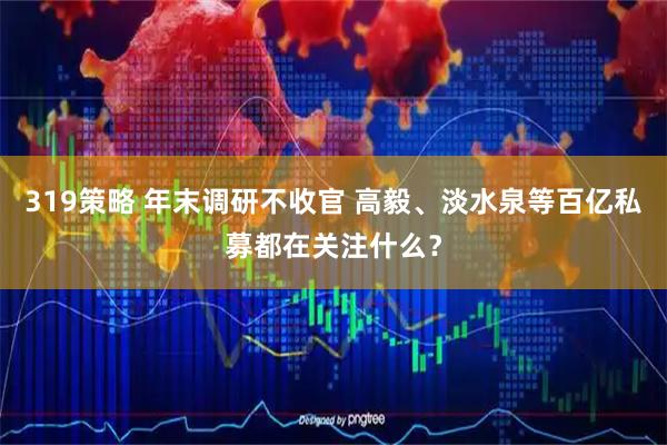 319策略 年末调研不收官 高毅、淡水泉等百亿私募都在关注什么？